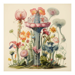 Antique Botanical Garden Study - Natural History Fine Art Print