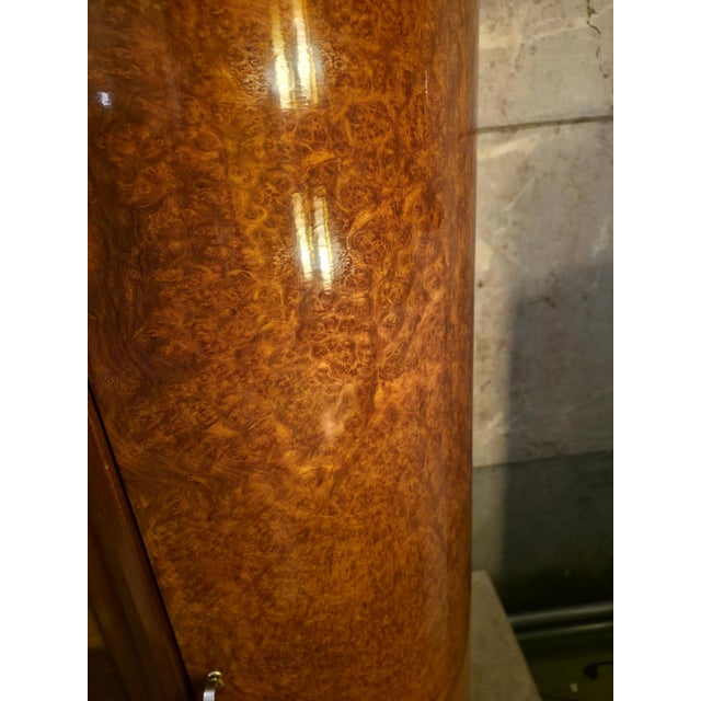Belgian Art Deco Wardrobe in Mahogany and Amboyna Burl, 1920s1930s For Sale - Image 10 of 12