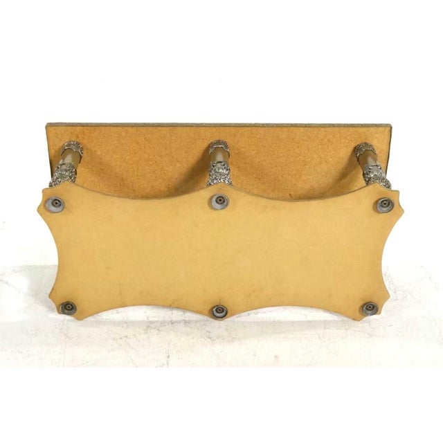 1960s Arturo Pani Mid 20th C. Hollywood Regency Resin Embedded Stone, Abalone Table Set For Sale - Image 5 of 9