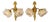 Vintage French Ornate Glass Double Arm Wall Sconces, Set of 2 For Sale