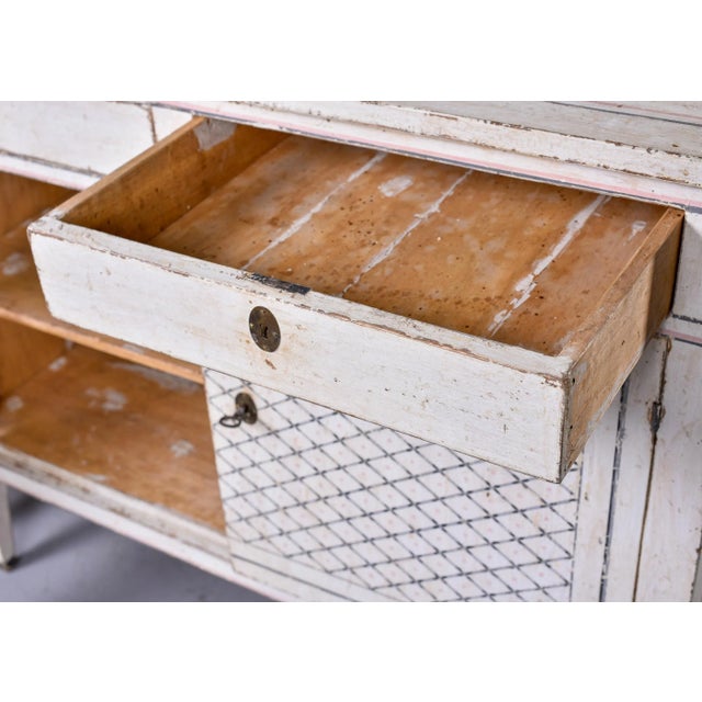 Rustic Mid 19th Century Italian Bologna Region White Painted Cabinets - Pair For Sale - Image 3 of 13