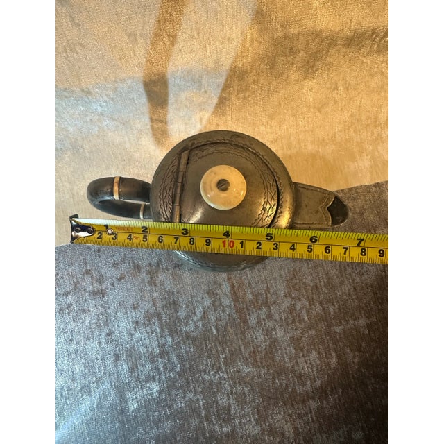 Metal Antique Pewter Coffee/Tea Pot Kettle For Sale - Image 7 of 12