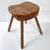 Mid-Century Modern Superb Vintage Brutalist Stool 1950 in Oak, 4 Legs, 50s For Sale - Image 3 of 12