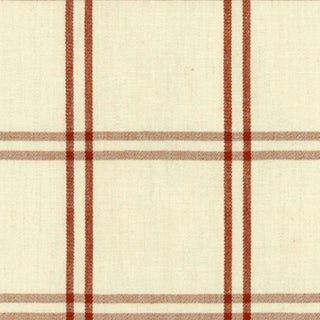 Sample - Schumacher Luberon Plaid Fabric in Bittersweet For Sale