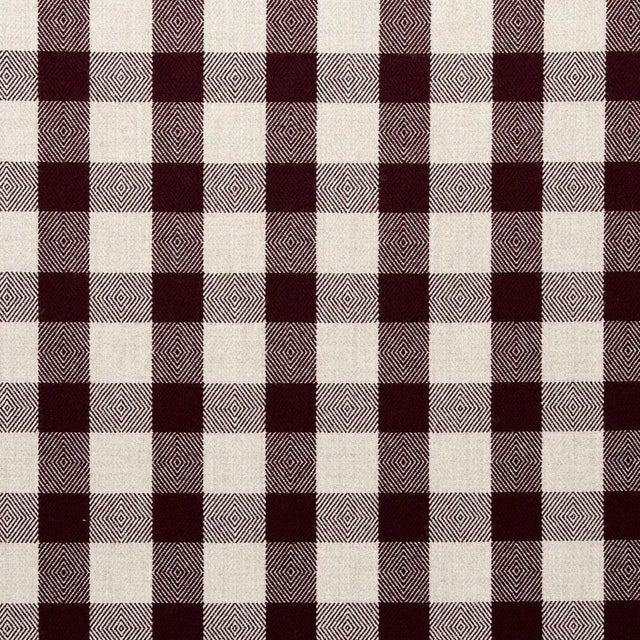 Sample - Schumacher Galt Wool Check Fabric in Plum For Sale
