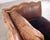 Country English Style Distressed Leather and Walnut Sofa For Sale - Image 12 of 18