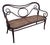 Late 19th Century Vienna Secession Bentwood & Caine No. 08 Settee Bench Attributed to Jacob & Josef Kohn For Sale