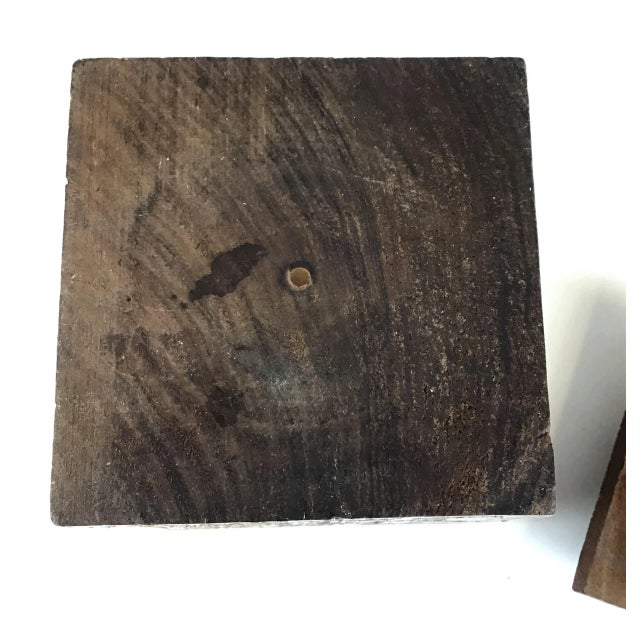 Sienna 1920s Solid Heavy Wood Carved Covered Box For Sale - Image 8 of 12