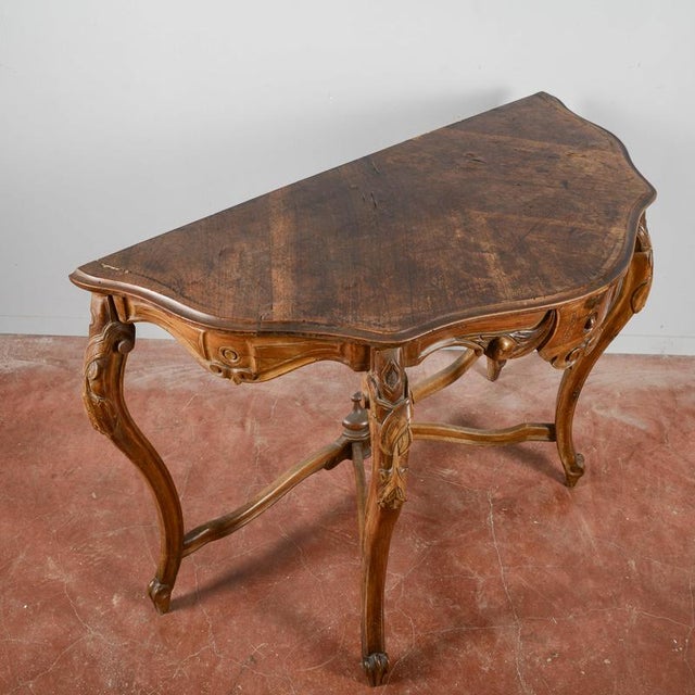 Carved Wood Console Table For Sale - Image 5 of 18