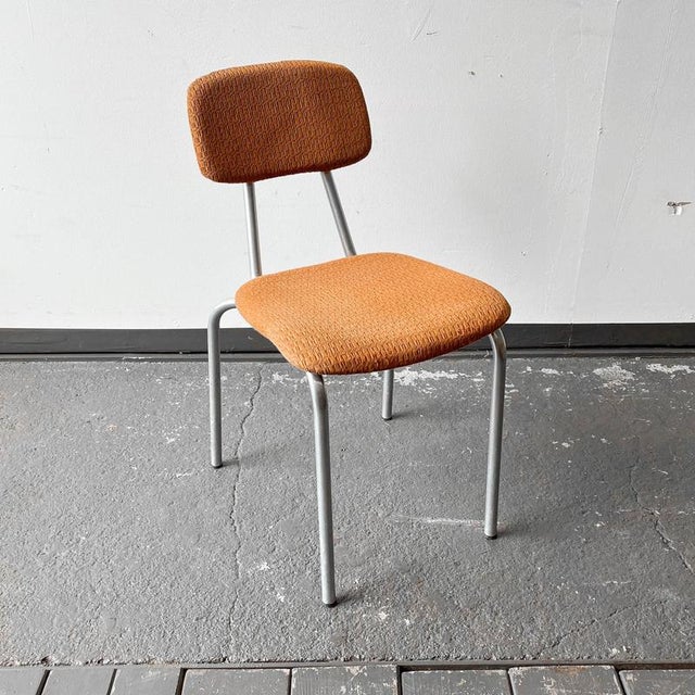 Product. Chair style. Ddr · mid-century material. Aluminum frame · woven wide-mesh fabric cover with orange fabric...