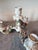 Ivory Antique Von Schierholz German Porcelain Cherub Quadruple Candelabras - Two Units For Sale - Image 8 of 12