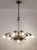 Vintage Art Nouveau Chandelier in Brass and Cut Glass, Italy, 1920s For Sale - Image 14 of 14