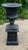 Large cast iron urn, garden planter This is a superb large garden urn on a plinth, the urn is in cast iron with a...