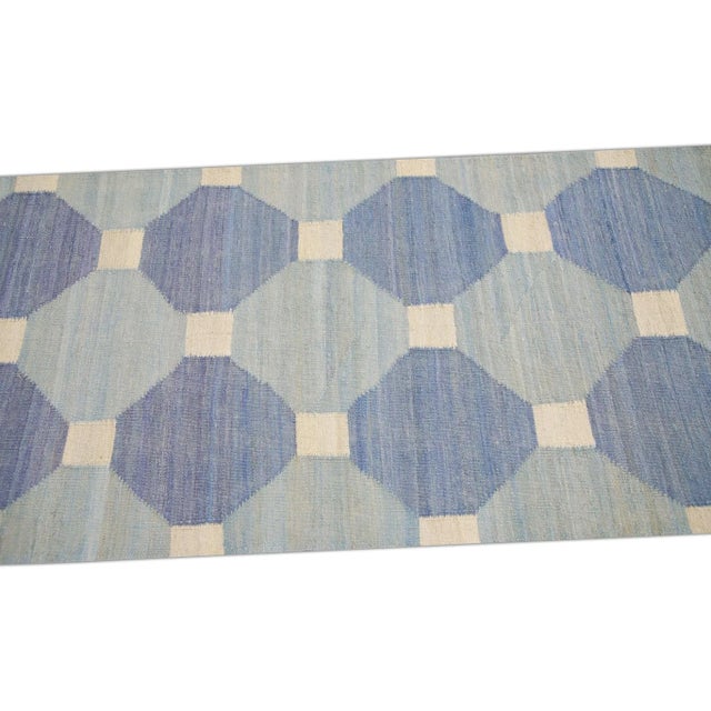 Not Yet Made - Made To Order Made to Order Handmade Modern Kilim Runner 2'6" X 17' For Sale - Image 5 of 7