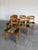 Mid-Century Modern Henning Kjaernulf Attrb Danish Oak Vintage Razor Blade Dining Chairs, Set of 6 For Sale - Image 3 of 12