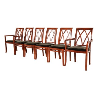 Bernhardt Regency Carved Mahogany Dining Chairs | Set of Six For Sale