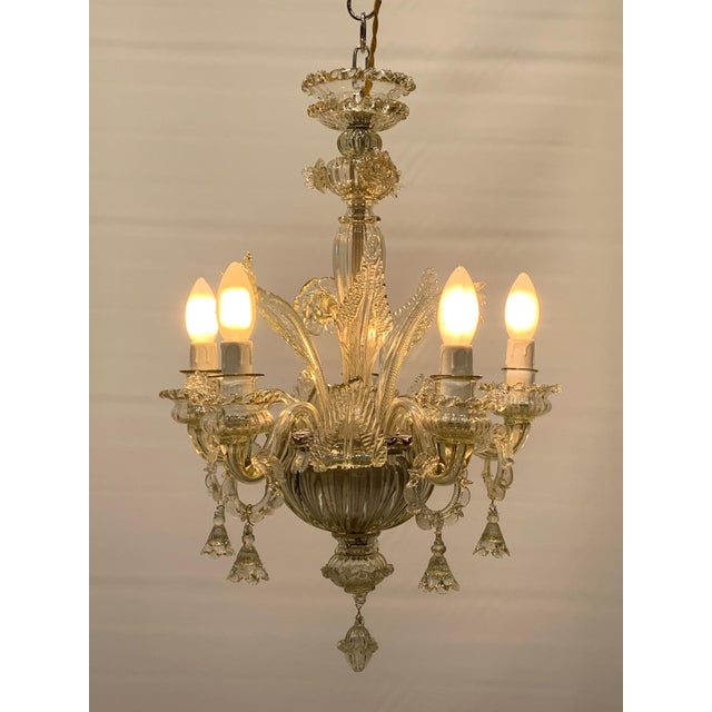 Chandelier attributed to Galliano Ferro of Murano, Italy, 1950 For Sale - Image 3 of 5
