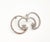 Contemporary Chanel Silver CC Half Moon Crystal Piercing Earrings, A Pair For Sale - Image 3 of 4