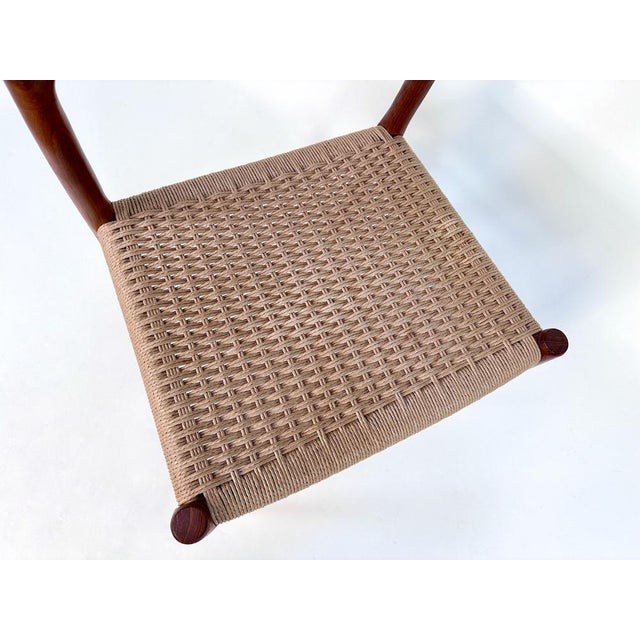 Teak & Woven Paper Cord Model 75 Side Chair by Niels O. Møller for J.L. Møllers, Denmark, 1954 For Sale - Image 11 of 15