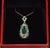 Late 20th Century Gia Natural 4.10Cts Emerald Diamond Solid 18k Gold Pendant Necklace For Sale - Image 13 of 15