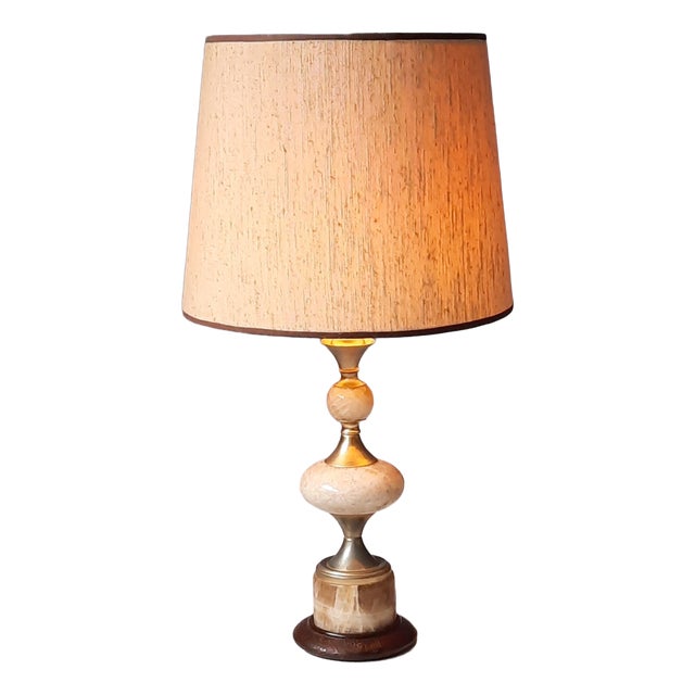 Onyx Table Lamp, 1960s For Sale