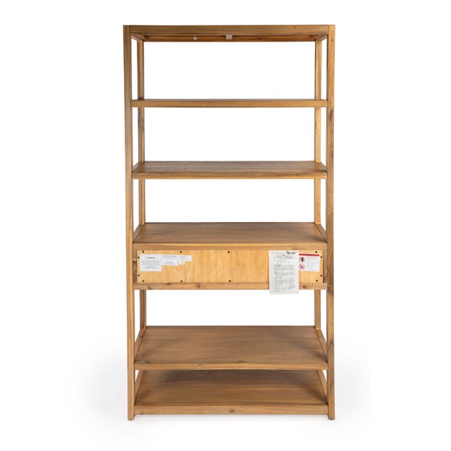 Lark Natural Wood Etagere, Light Brown For Sale In Chicago - Image 6 of 7