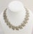1950s Vintage Signed Monet Rhodium Plated Collar Necklace For Sale - Image 5 of 8