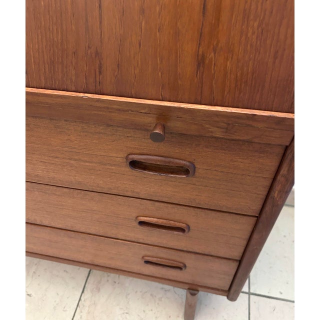 Vintage Secretaire in Teak from Bernhard Pedersen & Son For Sale - Image 12 of 18