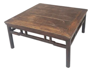 Antique 40" Square Coffee Table