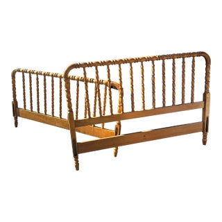 1960s Kindel Solid Maple Bed With Headboard and Footboard Full Size For Sale