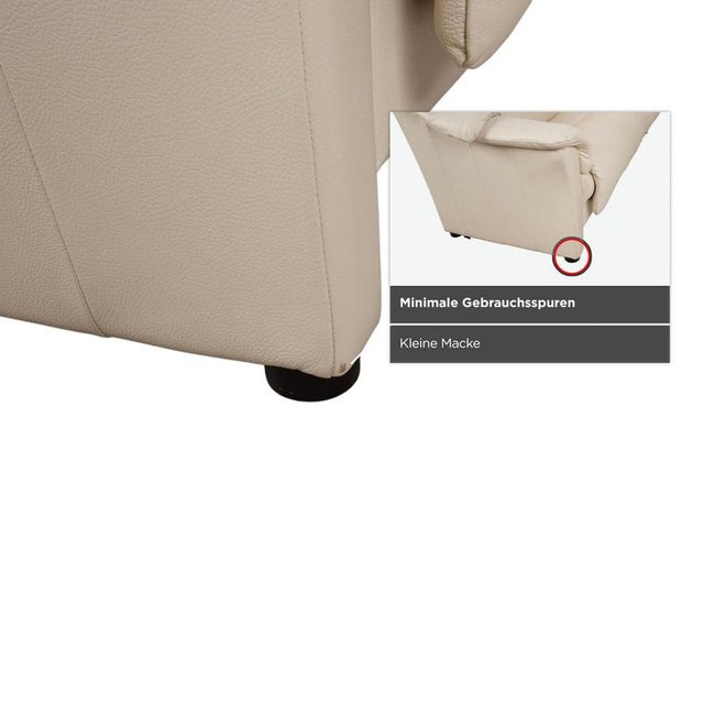 Oslo Leather Four-Seater Cream White Eggshell Sofa from Stressless For Sale - Image 9 of 17