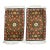 Early 20th Century Pair of Persian Silk Mats rug no. r4893 For Sale