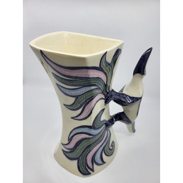 Ceramic French Lizard Vase by Gabrielle Mackiewicz, 1970 For Sale - Image 7 of 13