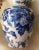 Antique C1888 Victorian, Aesthetic Transferware Water Pitcher, Althea, Blue Flowers For Sale - Image 4 of 9