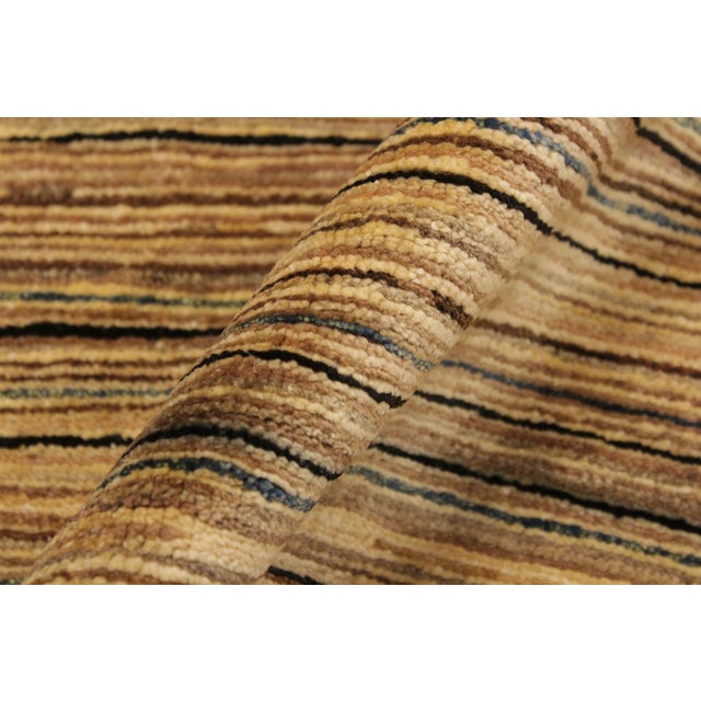 Textile Modern Gabbeh Beige/Green Wool Rug - 2'9'' X 4'10'' For Sale - Image 7 of 10