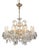 Statement Marie Theresa Crystal and Brass Twelve Branch Chandelier For Sale