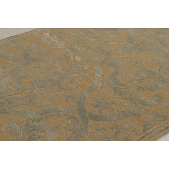 Traditional Rug & Kilim’s Italian Style Floral Rug in Beige-Brown and Gray Floral Pattern For Sale - Image 3 of 8