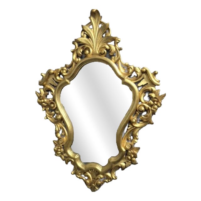 Venetian Giltwood Wall Mirror, 1920 For Sale