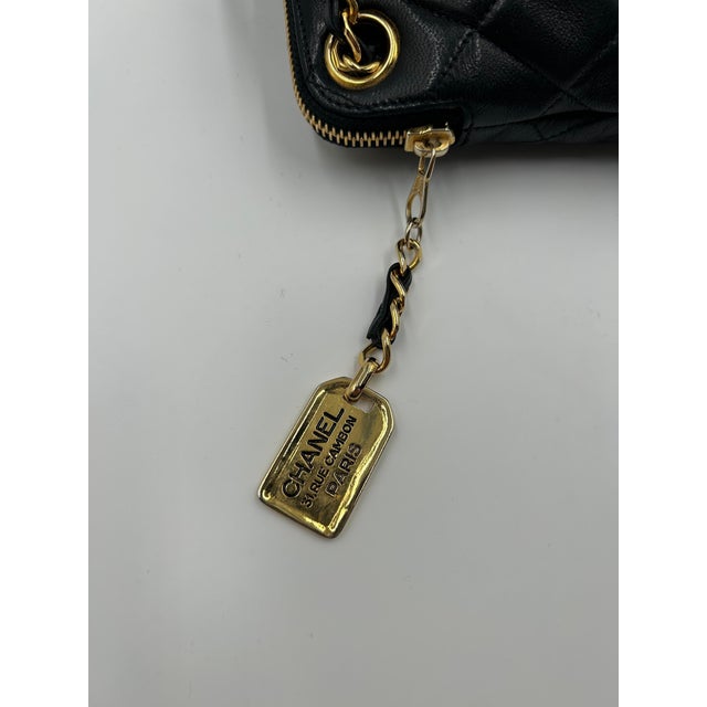 Chanel Black Quilted Leather Bag 90's For Sale - Image 12 of 12