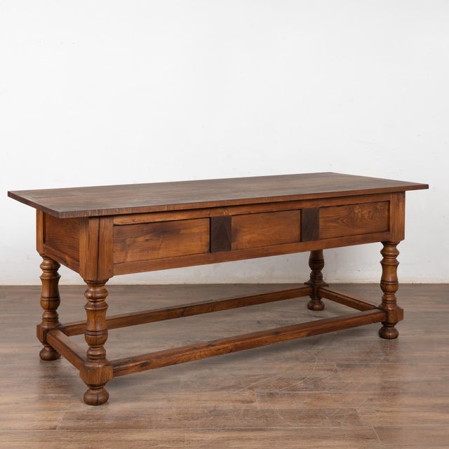 Early 20th Century Console Table With Three Drawers, Portugal For Sale - Image 15 of 15
