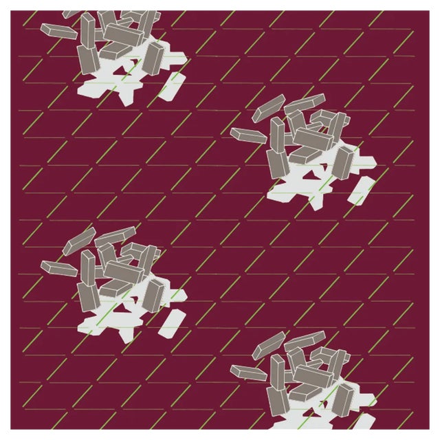 Light Apparitions Bricks 1 Fabric Panel by Franco Raggi for Midsummer Milan For Sale