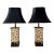 Late 20th Century Giraffe Tole Pagoda Table Lamps - a Pair For Sale