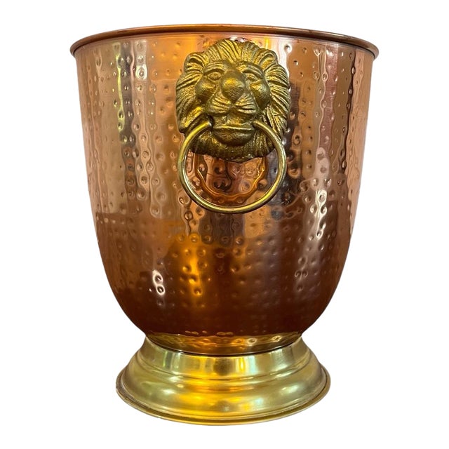French Copper Ice Bucket For Sale