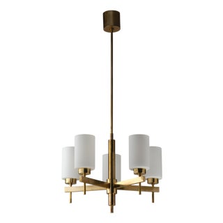 Vintage Brass Chandeliers by Hans-Agne Jakobsson, 1960s, Set of 3 For Sale