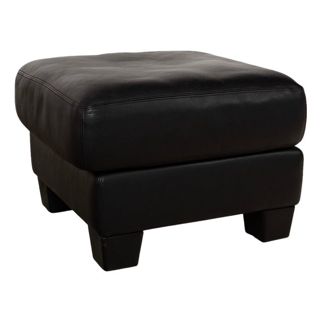 Leather DS-17 Stool in Black from de Sede For Sale
