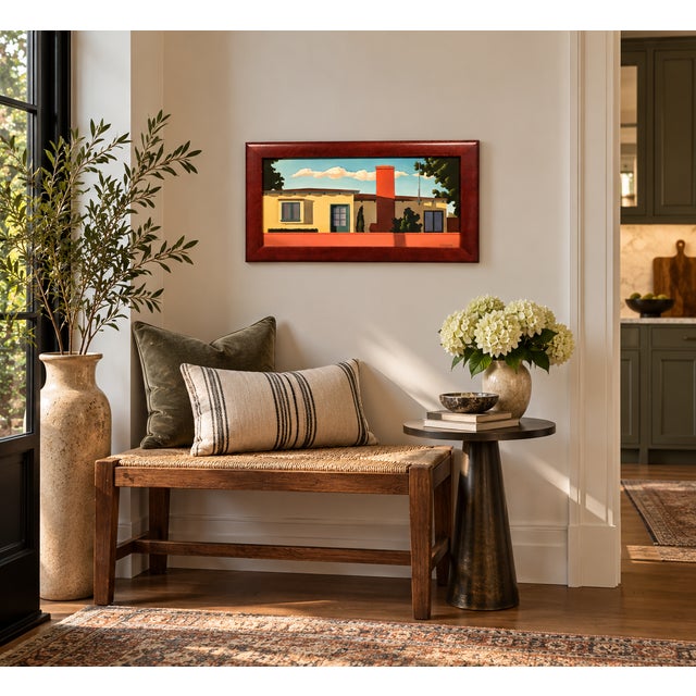 R. Kenton Nelson—Pasadena Light on the House Beyond the Wall—Architectural Oil Painting For Sale - Image 10 of 14