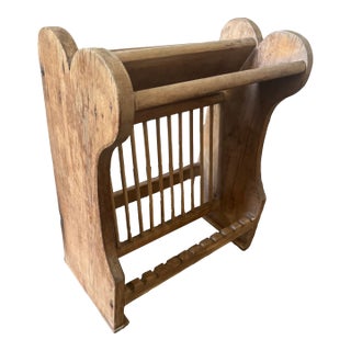 Antique Rustic Plate Rack (Wall or Tabletop) For Sale