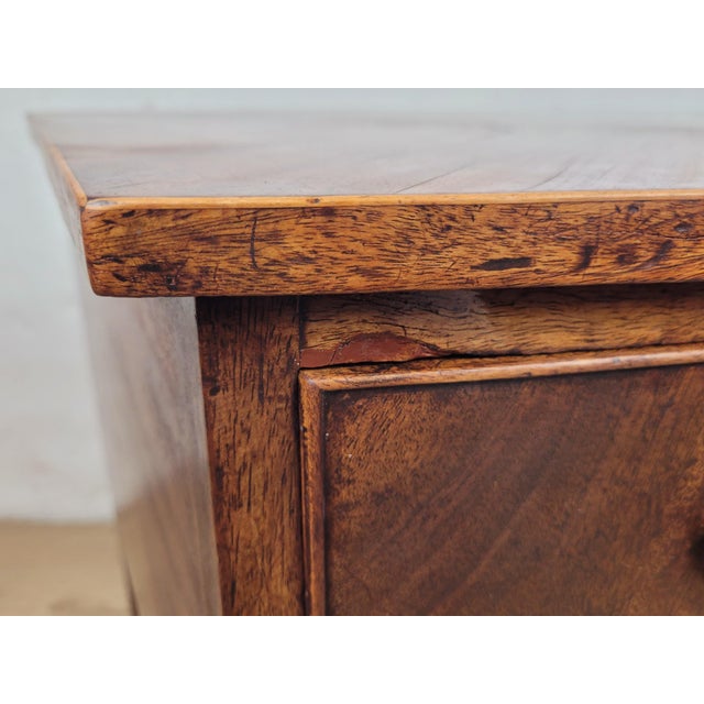 English Regency Bowfronted Sideboard with Drop Handles, 1800s For Sale - Image 14 of 18