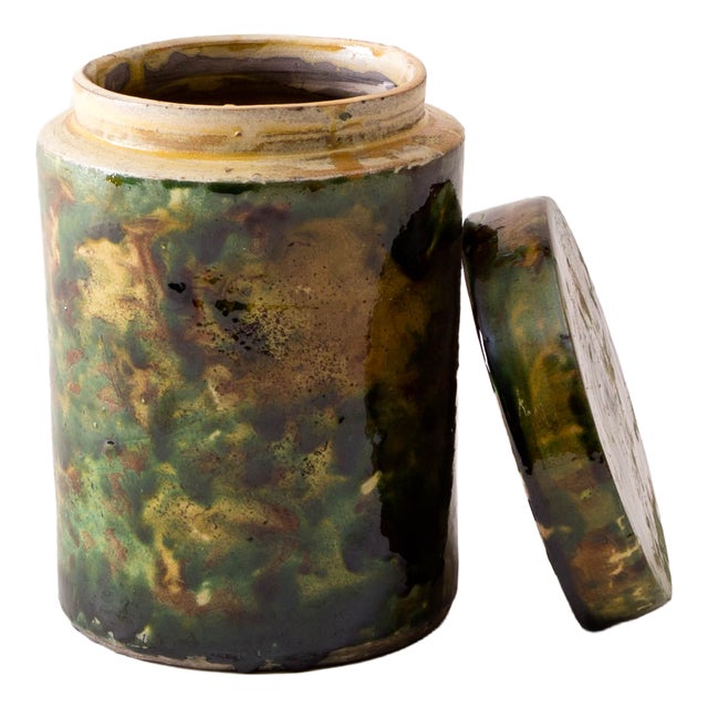 Grottaglie Ceramic Vase, Italy, 19th Century For Sale
