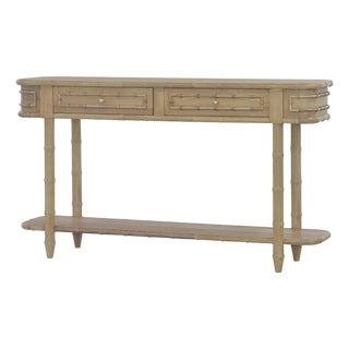 Regency Console Table in Fruitwood Finish For Sale